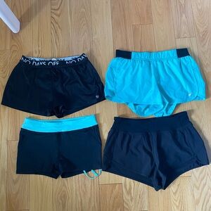 Workout shorts (size M) 4 PAIRS